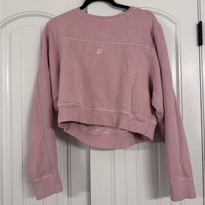 PINK Victoria's Secret light pink Cropped Crewneck Sweatshirt